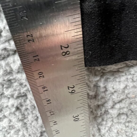 Chicos Womens Pants 1 Short Medium 8 Black Mid Rise Zip Front Pockets Stretch - Picture 11 of 12